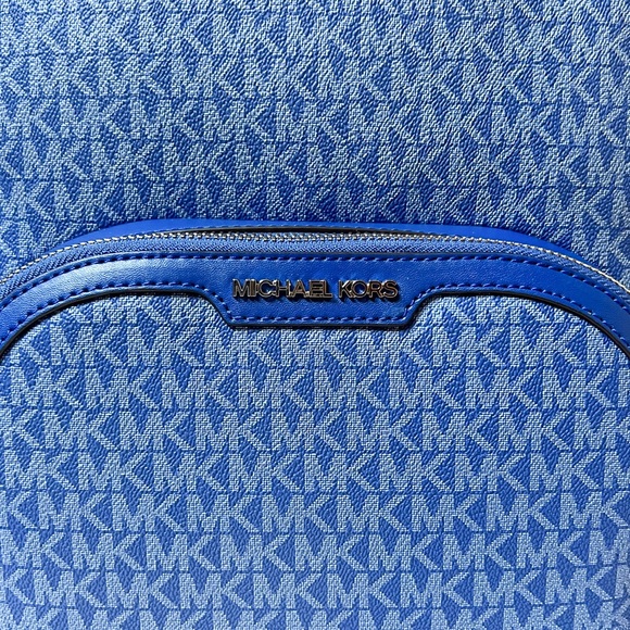 Michael Kors Jaycee Large Backpack MK Electric Blue - Picture 12 of 12